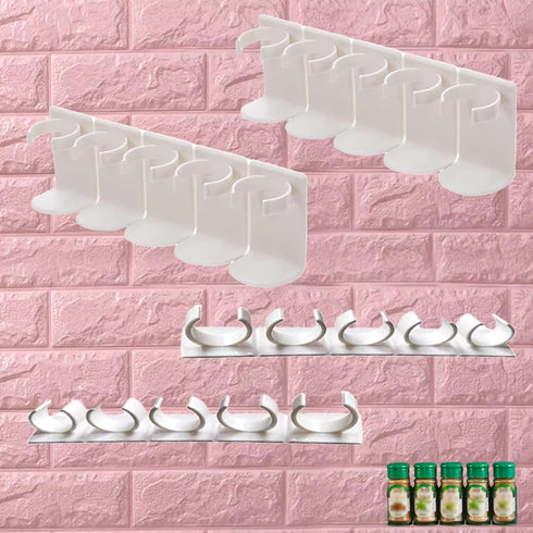 Premium Spice Clips Kit 20pcs - Easy Install, Sturdy and Space-Saving,Suitable for Storing Seasoning Clips,Cosmetics Bottle Clips,Detachable plast...