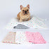 1 Pack 3 Blankets Super Soft Cute Dot Pattern Pet Blanket Flannel Throw for Dog Puppy Cat Beige/Brown/Pink Medium...
