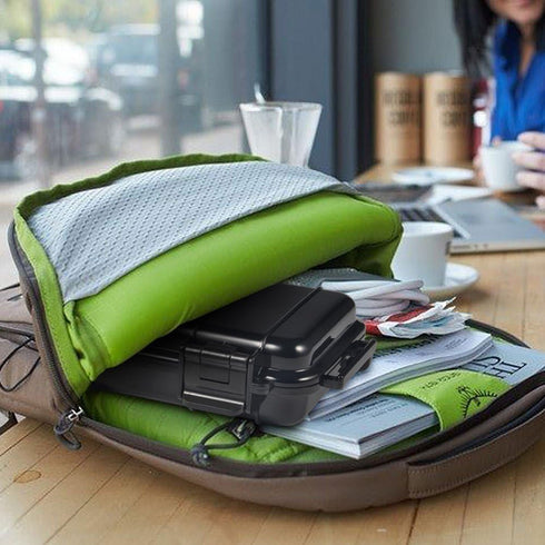 Watertight Box Outdoor Utility Dry Box, Shockproof & Waterproof Protective Case W/Foam, Micro Case Solid Dry Storage Container for Fishing Camping...