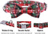Lionheart glory Christmas Plaid Dog Collar Adjustable Soft Dog Collar with Bowtie, Pet Gift Dog Collars Bow for Small Medium Large Dogs...
