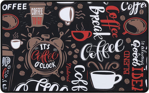 SHACOS Coffee Mat 2pcs 12x19 Inch Coffee Bar Mats Absorbent Non Slip Rubber Coffee Maker Mat for Countertop Coffee Bar Accessories Espresso Coffee...