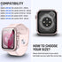 Goton Waterproof Case for Apple Watch 40mm SE (2nd Gen) Series 6 5 4 Screen Protector, Tempered Glass Hard PC Bumper Face Cover Designed for iWatc...