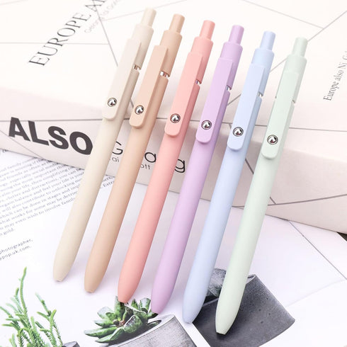 6Pcs Cute Gel Pens, 0.5mm Fine Point Smooth Writing Pens, Aesthetic Pens for Journaling Note Taking, Office School Supplies, Gifts for Women...