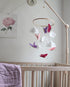 Baby Crib Mobile - Butterflies in The Clouds Nursery Crib Decoration for Girls & Boys - Pink & Purple...