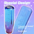 Crystal Shift Knob Universal Gear Shifter Stick Shift Knobs Transparent Bubble Purple Blue 10CM with Adapters...