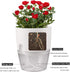 Plant and Flower Pot Set, 5 Pack 6/4.1/3.2 Inch Self Watering Pots for Indoor Plants Wicking Pots, Modern Decorative Planter Pot for House Plants,...