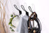 Rustic Entryway Hooks | 10 Pack of Black Wall Mounted Vintage Double Coat Hangers with Large Metal Screws Included...