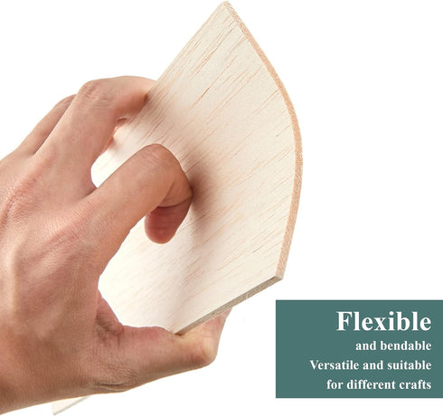 Balsa Wood Sheets 1/8" Inch Thick 12" x 4" Unfinished Wooden Board by Craftiff (5 Pack)...