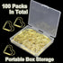 100 Pieces Gold Heart Paper Clips Cute Paper Clips Metal Journaling Paper Clamps Office Paperclips with Clear Plastic Box Paper Document Note Sort...