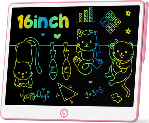Hockvill LCD Writing Tablet for Kids 16 Inch, Toys for Girls Boys Drawing Pad for 3 4 5 6 7 8 Year Old Kid, Toddler Magnetic Doodle Board Travel E...