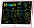 Hockvill LCD Writing Tablet for Kids 16 Inch, Toys for Girls Boys Drawing Pad for 3 4 5 6 7 8 Year Old Kid, Toddler Magnetic Doodle Board Travel E...