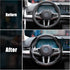 Universal 2 Piece Carbon Fiber Steering Wheel Cover Non-Slip Segmented Car Steering Wheel Covers Steering Wheel Protectors...
