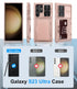 for Samsung Galaxy S23 Ultra Case with Card Holder (4-5 Cards) & Slide Lens Cover & Kickstand, Rugged Anti-Drop Wallet Phone Case Cover Compatible...
