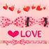 Valentine’s Day Dog Collar with Bow Tie, Valentine Bowtie Collar Puppy Girl Dog or Cat, Valentine’s Day & Wedding Gift Pet Collar, Cotton Pink Col...