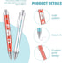 Nurse Ballpoint Pens Set 6 Designs Cute Nurse Pens 1.0 mm Black Ink Rotating Message Ballpoint Pens Funny Appreciation Gift Pens for Nurse Week Me...