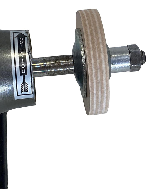 3" (1/2" Width) Leather Strop Honing Wheel - Fits 1/2" Arbor Bench Grinders...