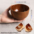 Handmade Wood Bowl, Mug, for Rice, Soup, Dip, Coffee, Tea, Decoration (2PCS Jujube Bowls, L: 5-1/8 inch Dia by 3-1/8 inch High)...