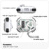 Case for AirPods Pro & Pro 2 Case Cover Secure Lock Automatic Snap Switch Clip Cleaner Kit Lanyard Women Stylish Leaf Full Body Hard Shell Front L...