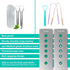 GuruNanda Tongue Scraper for Adults (4-Pack) with Travel Case, 420 Medical Grade Stainless Steel, Aids in Fresh Breath & Oral Care - Travel-Friend...