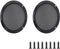 10" Universal Speaker Grille Mesh Cover, Round Decorative Ring Woofer Protection Grille Protective Cover for Cars Home Stereo DIY Accessories Blac...