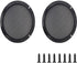 10" Universal Speaker Grille Mesh Cover, Round Decorative Ring Woofer Protection Grille Protective Cover for Cars Home Stereo DIY Accessories Blac...