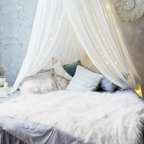 4 Pcs Christmas Faux Fur 10 x 20 Inch Faux Fur Fabric Squares Shaggy Fluffy Fabric Patches Ultra Soft Plush Craft and Hobby Fabric Craft Supply, H...