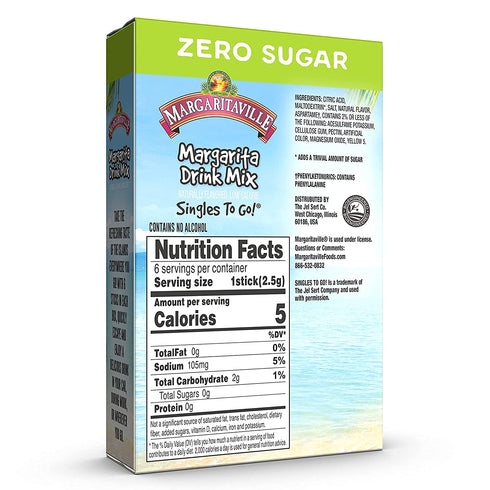Margaritaville Margarita Singles to Go 6 Packets X 2 Boxes - 12 Packets...