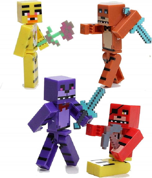 VANVENE Action Figures FNAF Mini Figurine Toys 8pcs/Set & Bag...