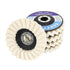 SCOTTCHEN Felt Flap Disc Abrasives 4-1/2" x 7/8" Arbor Buffing Polishing Wheel for Angle Grinder - 5 Pack...