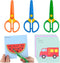 Kids Safety Scissors, Toddler Plastic Training Scissors, Children Preschool Craft Scissors?3 Pack?with 60 Colorful Paper Cutting...