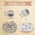 1 Box 100Pcs 8mm Alloy Spacer Beads Silver Large Hole Loose Bead Bulk Tibetan Style Antique Metal Round Column European Rondelle Beads for Jewelry...