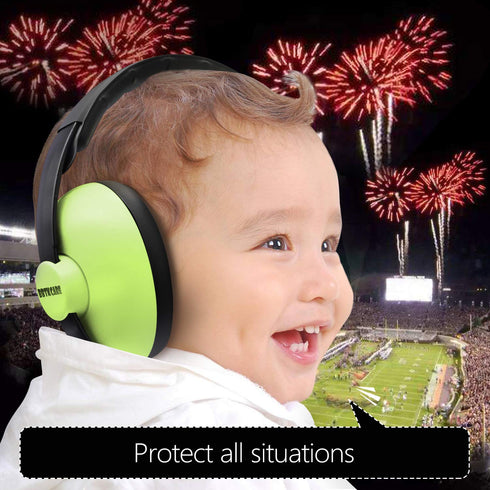 Baby Ear Protection Noise Cancelling HeadPhones for Babies for 3 Months to 3 Years (Green)...