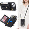for iPhone 15 Plus Case with Card Holder and Strap - Zipper Pocket,Crossbody Lanyard Strap,Credit Card Holder,Stand Ring,Cute Phone Wallet Case fo...