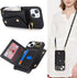 for iPhone 15 Plus Case with Card Holder and Strap - Zipper Pocket,Crossbody Lanyard Strap,Credit Card Holder,Stand Ring,Cute Phone Wallet Case fo...