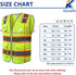 Safety Vest with 9 Pockets Class 2 High Visibility Reflective Vest for Women Men Security Work Wear Meets ANSI/ISEA Standards (KZD-Yellow, 2XL)...