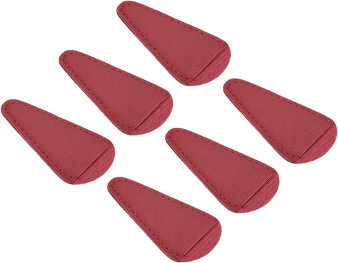 PATIKIL 2.9"x1.5" PU Leather Scissors Sheath, 6 Pack Scissors Cover Protector Portable Collect Bags for Eyebrow Trimming Beauty Tool Protection, D...
