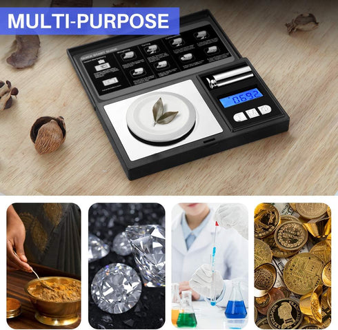 THINKSCALE Milligram Scale, 50g/0.001g Digital Jewelry Scale, Micro Gram Scale for Powder, Medicine, Gold, Gem, Reloading, Mg Scale 6 Units, Tare,...