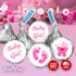 324 Pink Its a Girl Baby Shower Favors Stickers for Baby Shower Or Baby Sprinkle Party Decorations, Baby Shower Kisses Stickers, Baby Shower Pink ...
