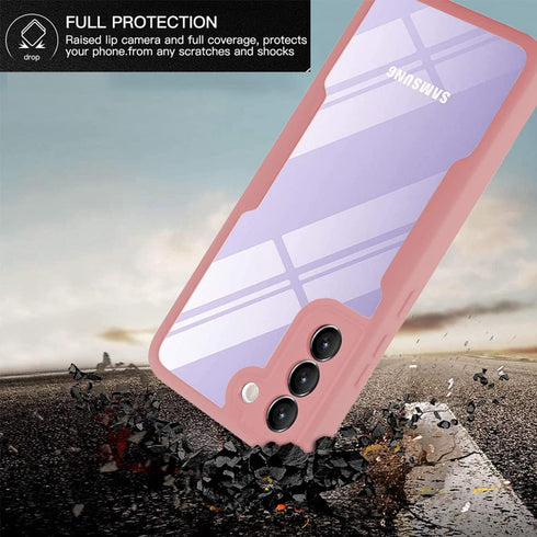 CCSamll for Samsung Galaxy S21 5G Clear Case with Screen Protector, Slim Shockproof Soft TPU Bumper Full Body Protection Phone Cover Case for Sams...
