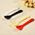 100 Pieces Ice Cream Scoops, Independent Packaging Disposable Cake spoon, Plastic Yogurt pudding spoon, Ice cream spoon (Clear)...