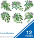 Schoolgirl Style Simply Boho 12-Piece Extra Large Greenery Bulletin Board Cutouts, Greenery Leaves with Black and White Bows Cutouts for Bulletin ...