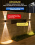 Solar Lights Decorative Up Down Outdoor Wall Sconce Light Flood Lights Dusk to Dawn Outdoor Lighting Fixture Bright Deck Lights Outdoor Waterproof...