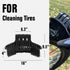 Bike Cleaning Kit (6 Pcs) with 1 Storage Bag, 5 Brushes for Tires, Chain, Sprockets, Cranks, Hubs, and Spokes, 1 Cleaning Mitt for Frame, Saddle, ...