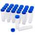 Ackers Science 25pcs-50ml Plastic Centrifuge Tubes Skirted Conical Bottom, Graduated Marks, Blue Screw Cap...