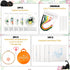 5 Sets Embroidery Starter Kit with Black Cat Patterns and Instructions, DIY Adult Beginner Cross Stitch Embroidery Kits, Including 2 Plastic Embro...
