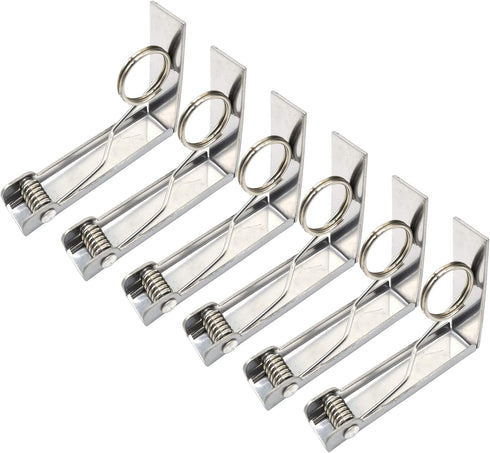 Tablecloth Clips, Set of 6 Extra Large Table Cover Cloth Clamps for Home Party & Picnic(Up to 2.4")...