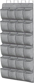 homyfort Over the Door Shoe Organizer,Hanging Shoe Rack Storage Holder with 24 Extra Large Fabric Pockets for Closet,Men Sneakers,Women High Heele...