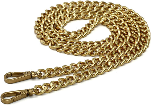 47'' Light Metal Crossbody Purse Chain Straps Replacement for Bag Handbag (Antique Gold)...
