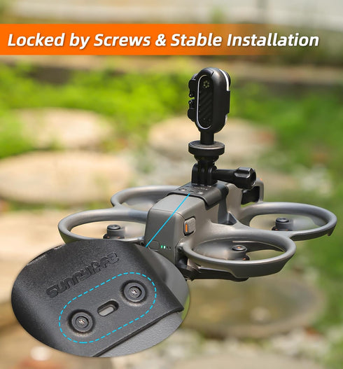 BTG Avata 2 Action Camera Mount Holder for Action 4 3/Pocket 3 /Insta360 X4 X3 Go 3/ Night Light/Fill Light Sport Camera Mount...