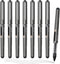 M&G 8 Pcs Fine Point Pen Liquid Rollerball Pens, 0.5mm Black Ink Pens Ultra Fine Point Pens Smooth Writing for Note Taking, Office School Supplies...